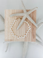 Wave Oval Pearl Bracelet