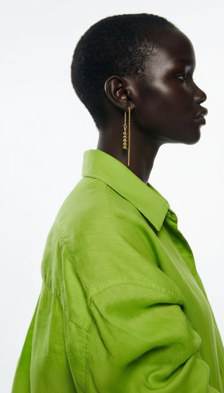 Threader Gold Earrings