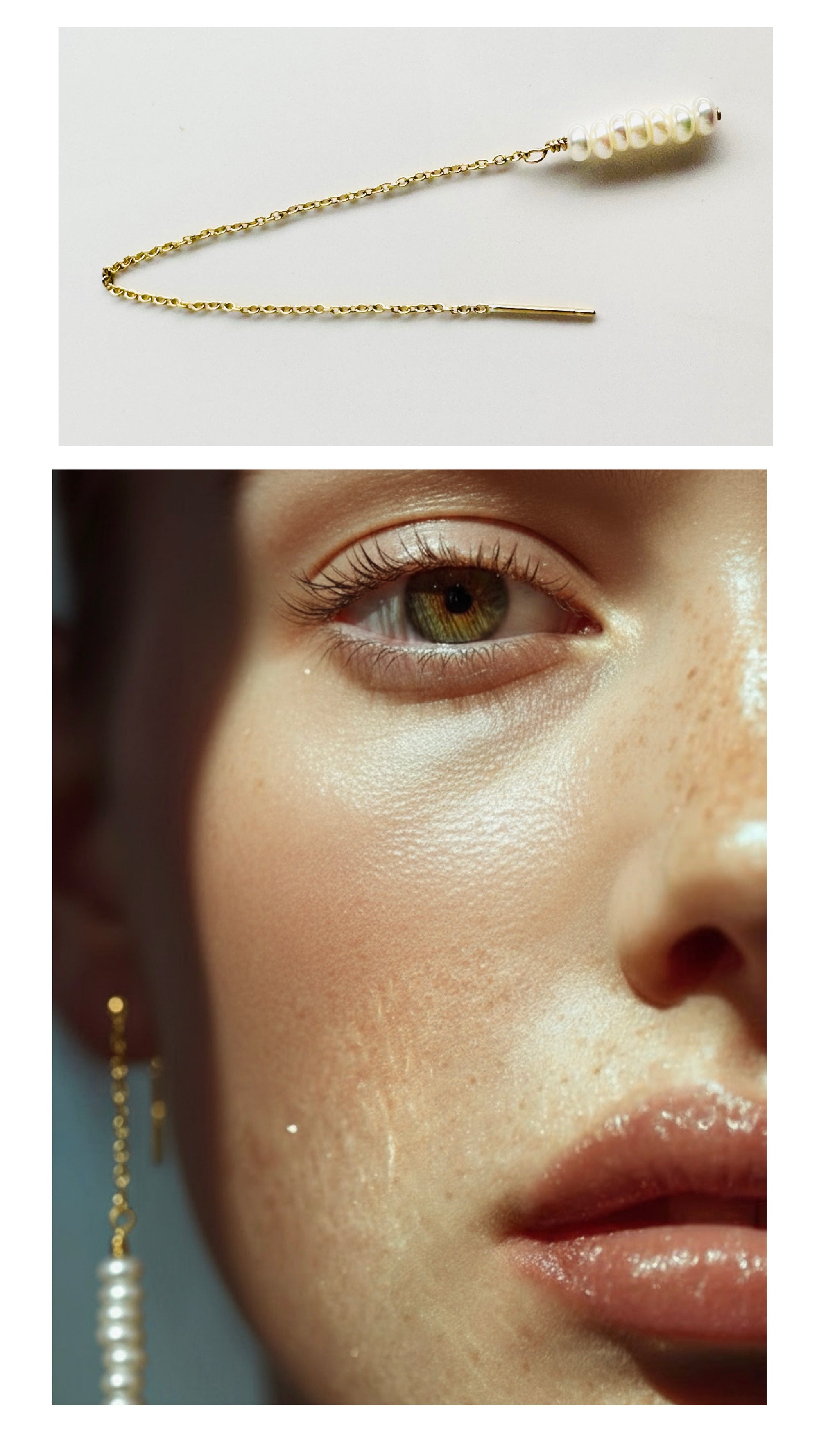 Threader Gold Earrings