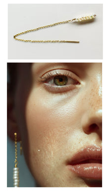 Threader Gold Earrings