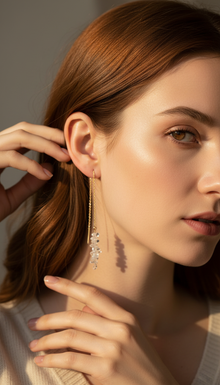 Threader Gold Earrings