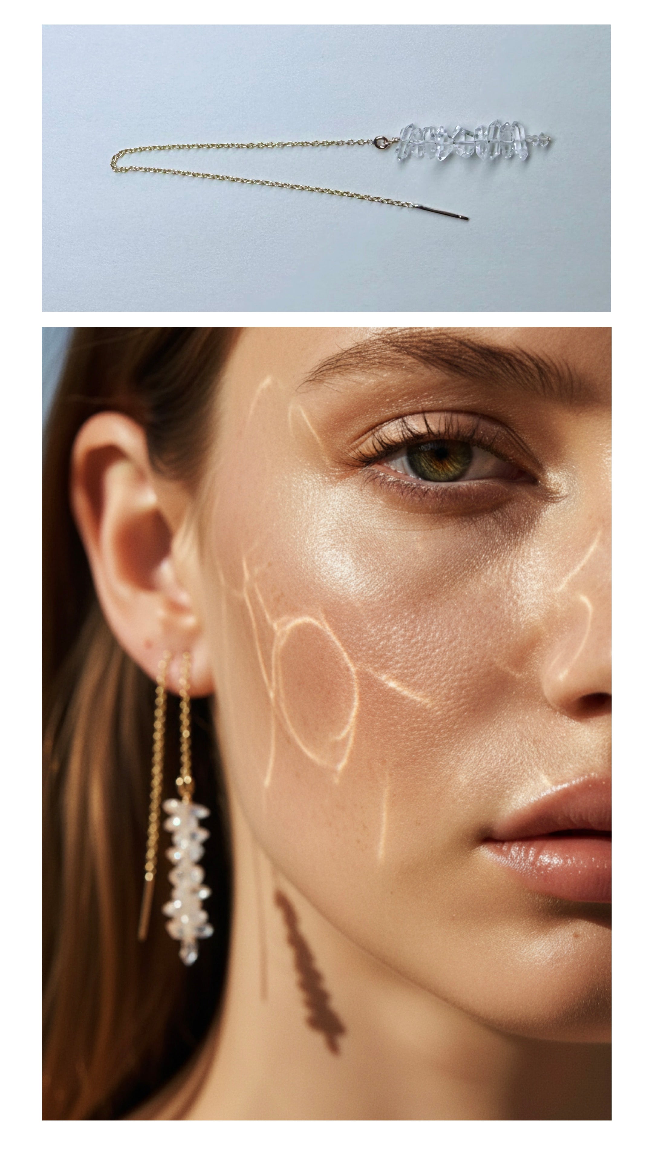 Threader Gold Earrings