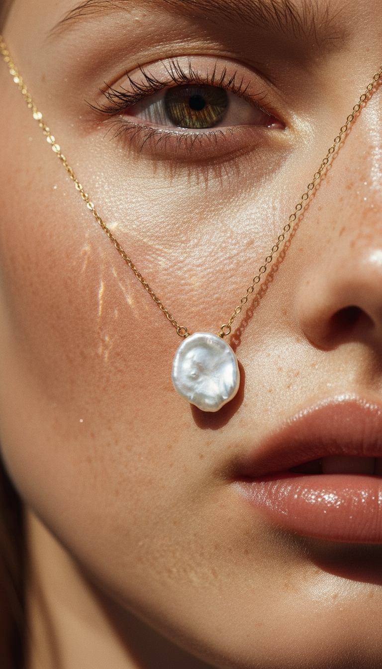 Dainty Keshi Pearl Gold Necklace