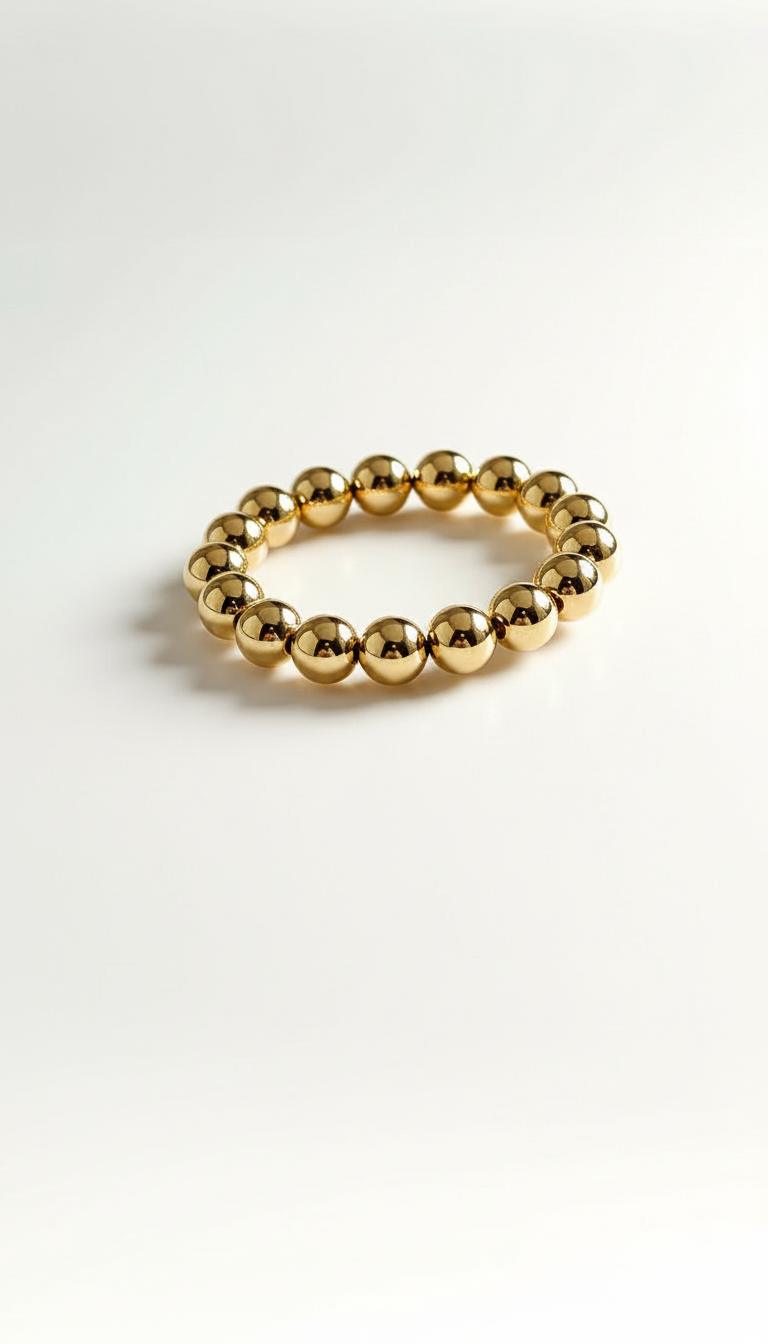 Anillo de oro fino y delicado apilable