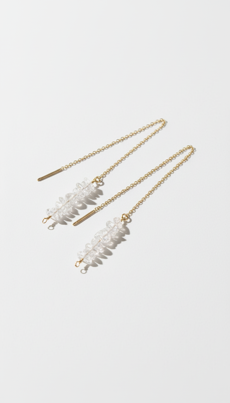 Threader Gold Earrings