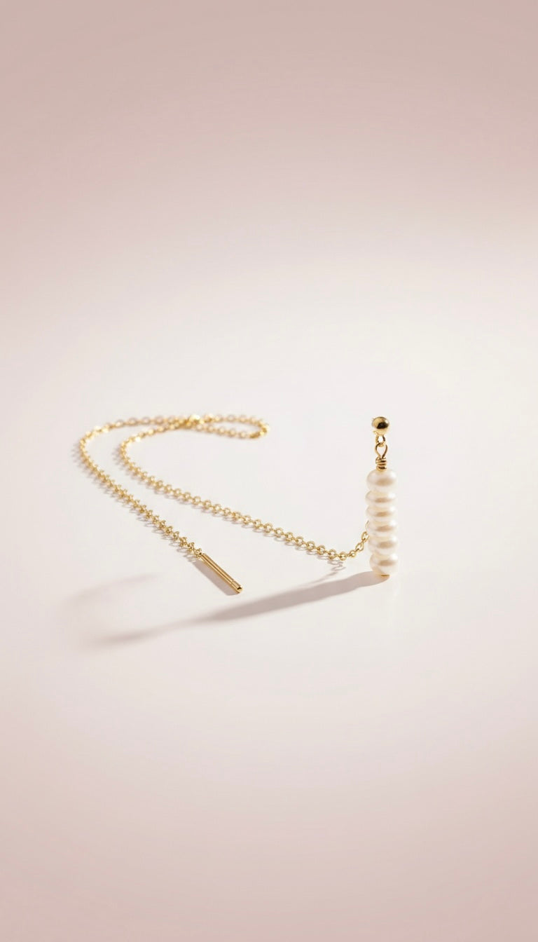 Threader Gold Earrings