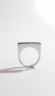 Rectangle Silver Singlet Ring