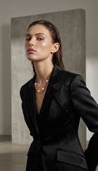 Thick Paperclip Chain & Peals Toggle Chocker