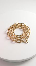 Thick Paperclip Chain Toggle Chocker