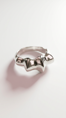 Flowing Waves Silver Ring